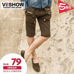 Viishow Joker Pocket shorts in summer small slim straight-leg slacks with shorts