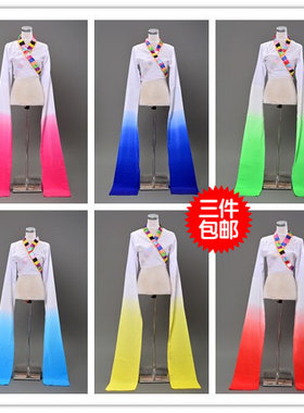 练习服古典水袖连体儿童藏族舞蹈
