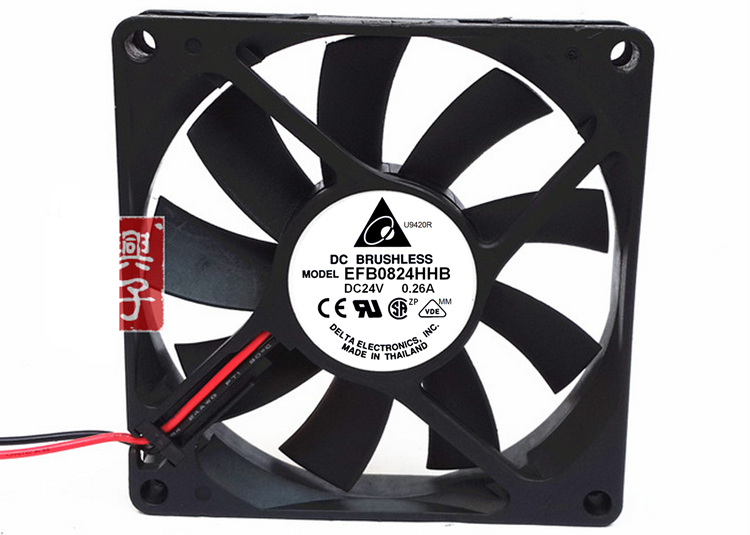 EFB0824HHB 80X80X15MM 台达 8015 24V 0.26A 大风量变频器风扇