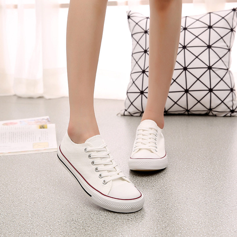 学生帆布鞋女韩版百搭帆布的鞋女士学生平底男女原宿帆布鞋小白鞋在类目 流行男鞋, 帆布鞋中 - 来自Buy2taobao.com提供专业的淘宝代购服务