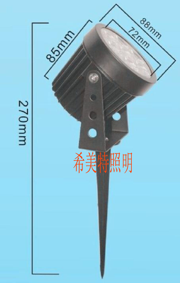 7W地插灯照树灯LED插泥灯