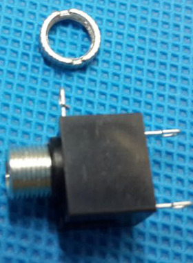 PJ-301DM 双声道插口带螺纹  3.5MM耳机插座音频插座