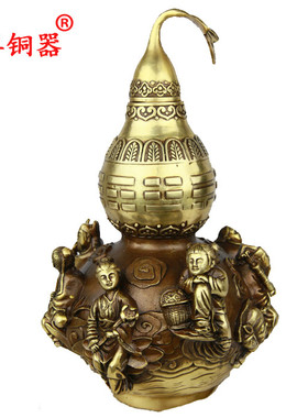 黄铜工艺品摆件八仙葫芦