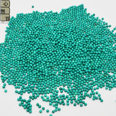 DIY аксессуары 心无界 天然无优化原矿绿松石2mm无孔星月菩提佛珠镶嵌用米珠散珠