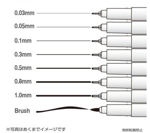 高达模型上色工具 日本进口 极细 模型勾线笔 防水不褪色