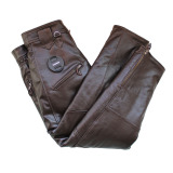 Pantalon cuir homme droit pour hiver - Ref 1482535 Image 5