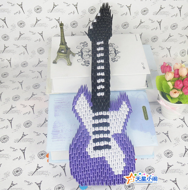 三角插手工纸材料/学生手工/成品/礼物/立体折纸/益智/吉他