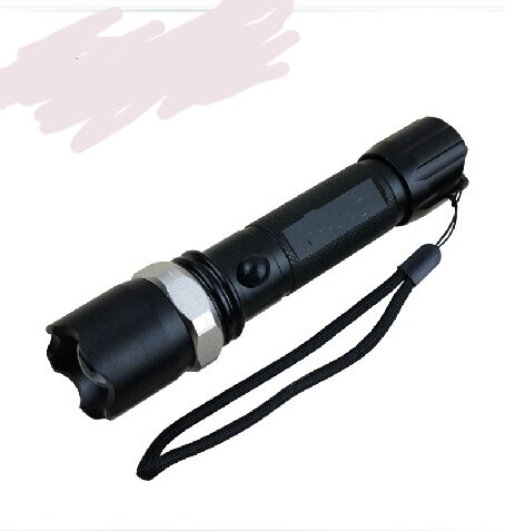 充電式強光手電筒進口led CREE Q5旋轉變焦機械調焦3檔光戶外