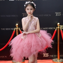 Trẻ em của máy chủ buổi tối ăn mặc công chúa váy hoa cô gái ăn mặc sàn catwalk chương trình trang phục cô gái váy cưới sinh nhật pettiskirt quần áo trẻ em 10 tuổi