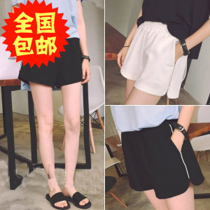 2022春装新款韩版宽松高腰显瘦大码A字阔腿休闲百搭短裤热裤女 潮