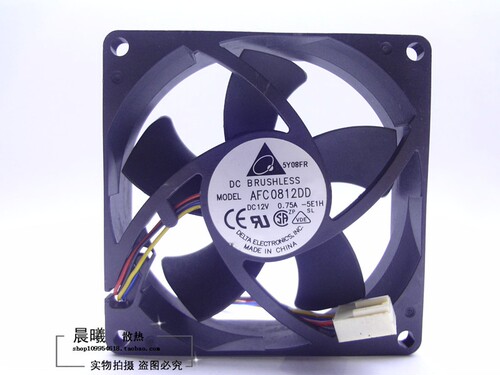 原装 台达 8020 12V 0.75A双滚珠 PWM自动控速风扇AFC0812DD-5L07