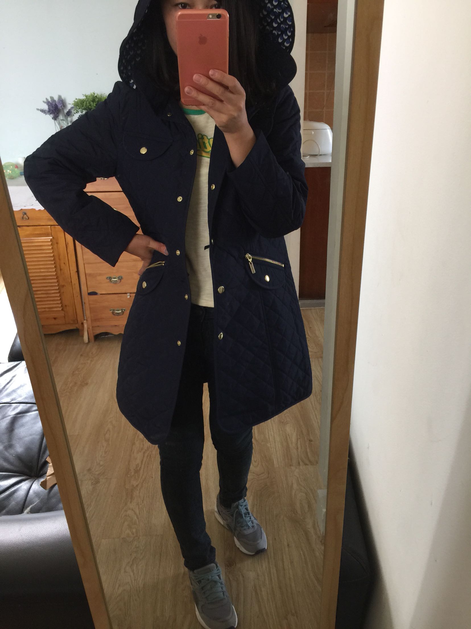 出口日本原单薄棉8折风衣