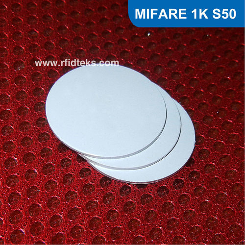 PVC钱币卡RFID圆币卡 电子钱币卡 N-X-P MF 1K S50芯片 30MM