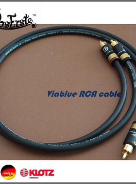 DIY KLOTZ威宝RCA音频线 VIABLUE 24K镀金莲花头发烧千元性价比