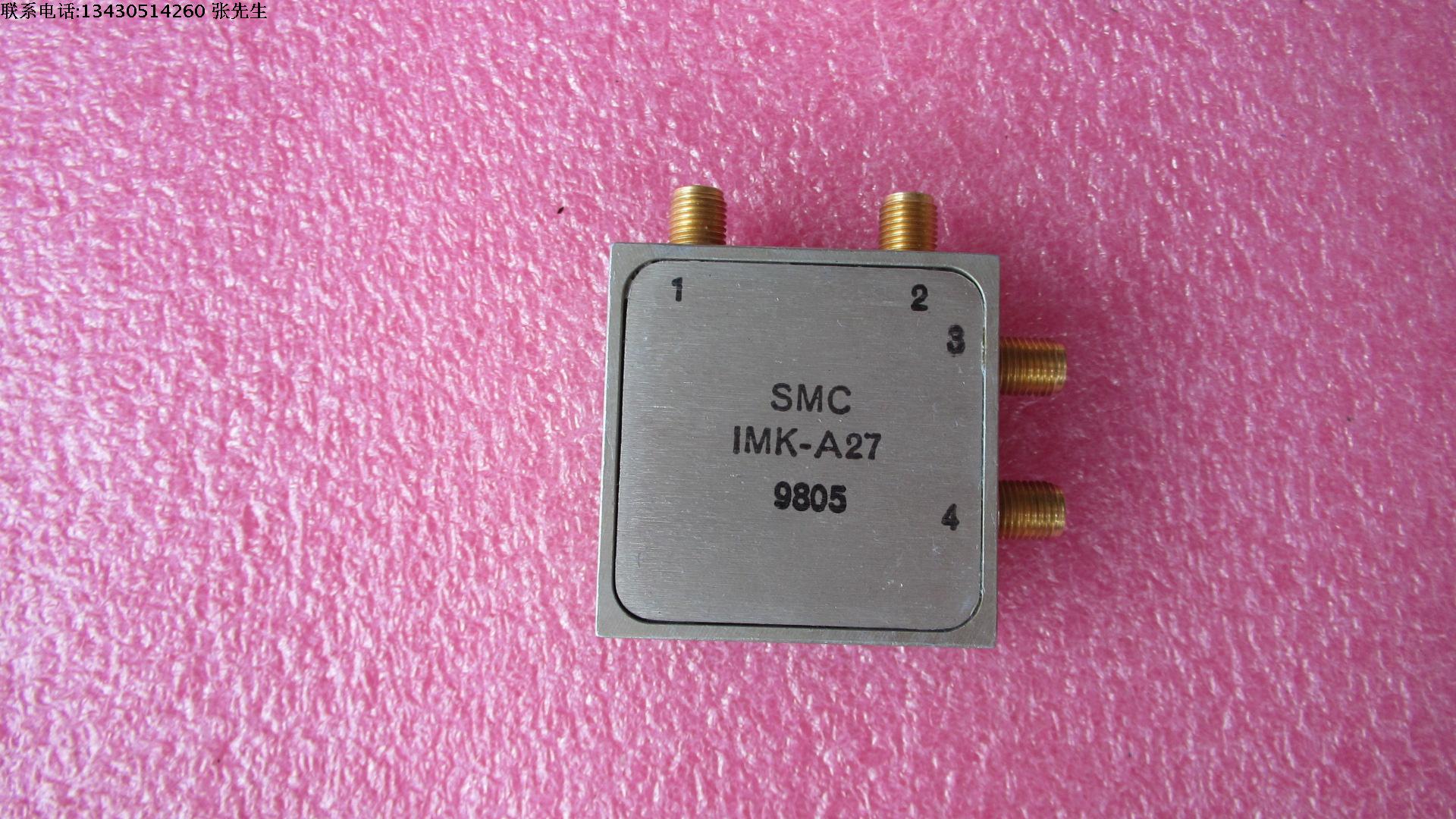 SMC IMK-A27 800-2000MHz MIXER SIMAGE REJECT射频镜像混频器 质量包好，包能用  请放心购买。 RF: 800 - 2000 MHz LO: 800 - 2000 MHz IF: 21.4 MHz LO Power:13dBm