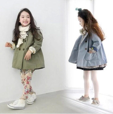 Manteau pour fille en flanelle - Ref 2162160 Image 1