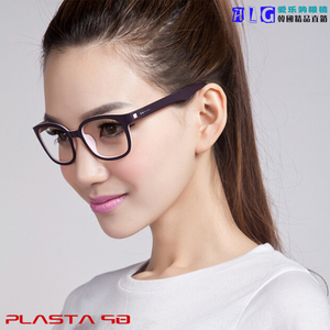 PLASTA90超轻板材女款全框韩国大框架双色眼镜眼镜架近视眼镜成品