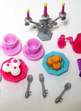 30cm6分换装娃娃配件迷你餐具过家家食物玩具拍照道具微缩模型