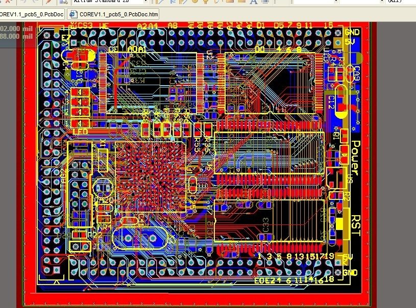 核心板原理图pcbarm开发板