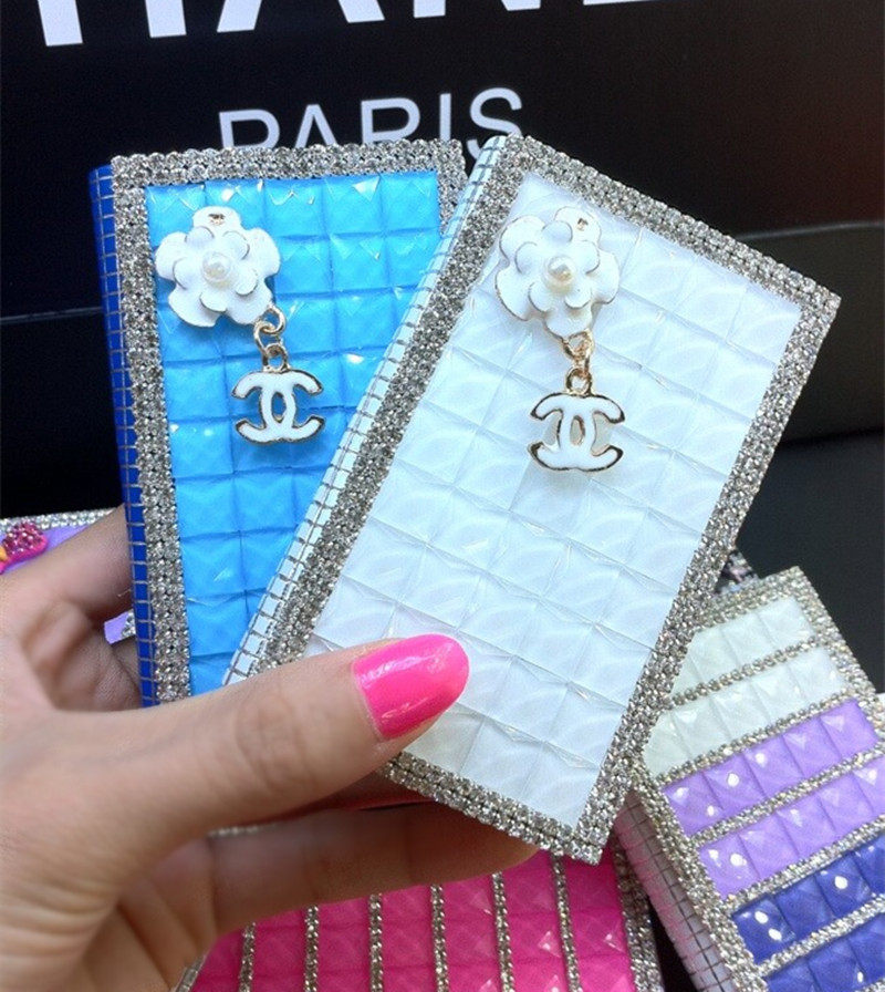 包邮韩国时尚水晶贴钻水钻创意不锈钢男女士商务名片夹镶钻名片盒