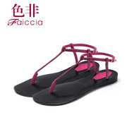 Non year new counters authentic fashion Sheepskin flat female Sandals WHB293004B