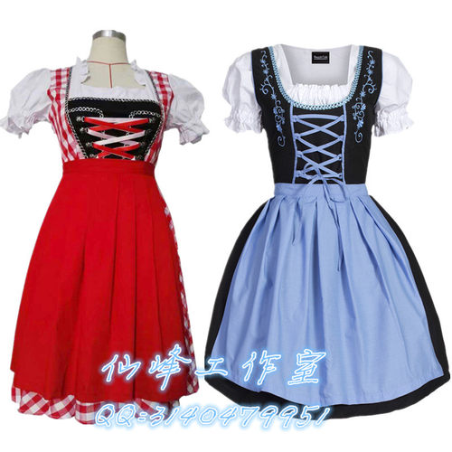 巴伐利亚传统服饰啤酒妹服装