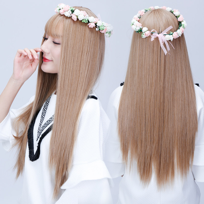 Perruque    JINKAILI Long cheveux raides - Ref 2609424 Image 1