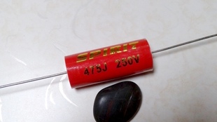 分频器电容 4.7UF专业耦合分频轴向发烧电容 250V SPIRIT