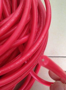 高压硅胶电线 3239耐高温150℃硅胶电线18AWG-30KV白色 红色 黑色