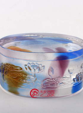 和谐琉璃文房四宝生日礼品摆件