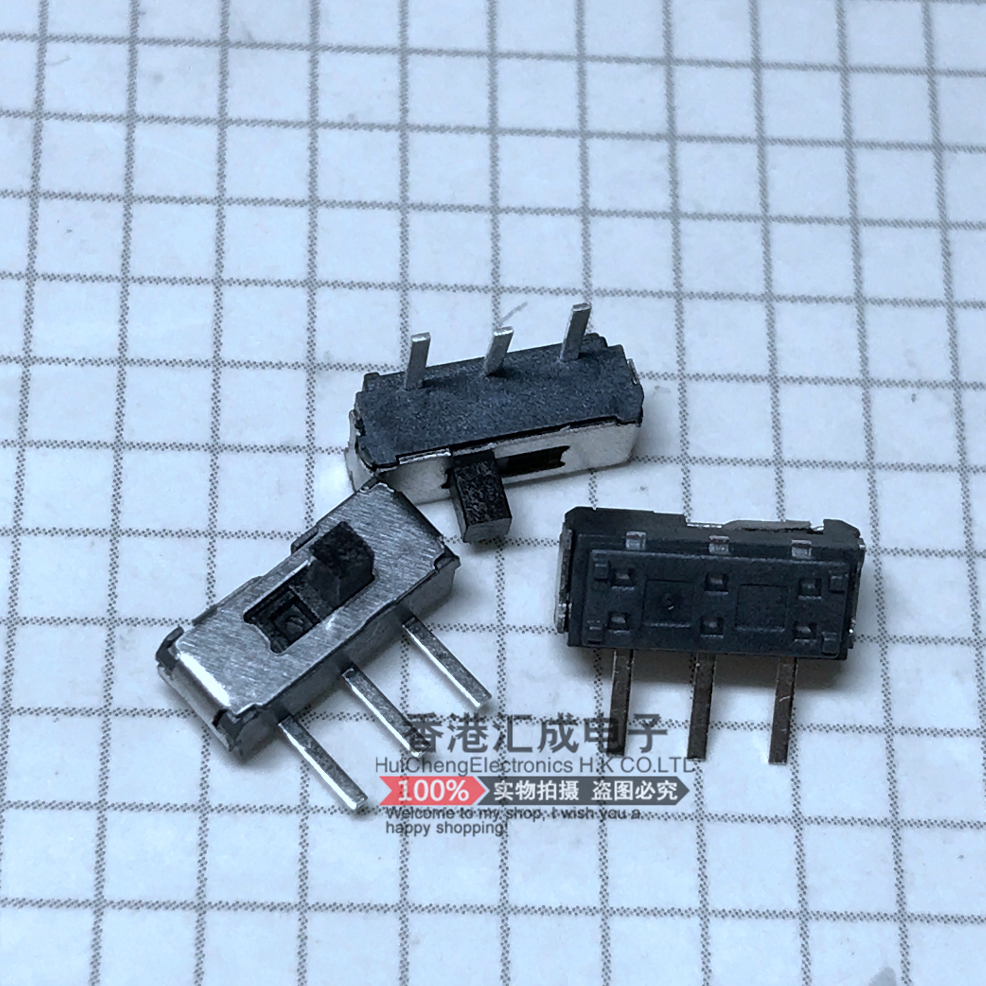 K3-1260D 9.0MMX3.6MM 1P2T 拨动开关 3P 弯脚 原装 50个20