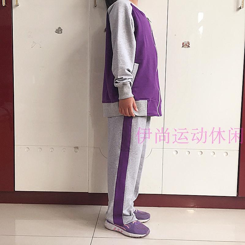 校服套装中小学生纯棉加绒加厚