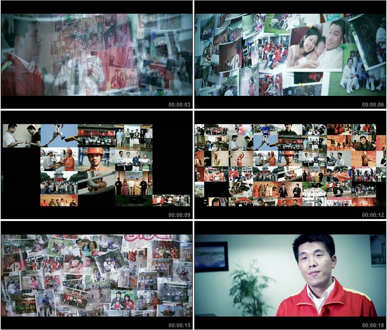 工人幸福生活各行各业照片人物高清实拍视频素材