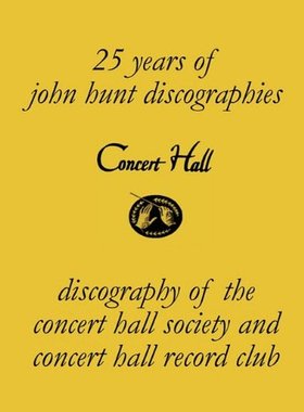 【预售】Concert Hall. Discography of the Concert Hall ...