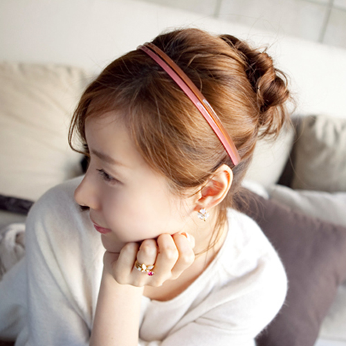 韩国正品糖果色简约百搭洗脸头箍