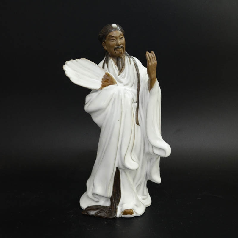 石灣公仔 陶瓷工藝品禮品擺件 家居藝術飾品人物擺設 諸葛亮孔明在類目 家居飾品, 擺件中 - 來自Buy2taobao.com提供專業的淘寶代購服務