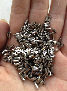 DIY螺纹珠管 手工材料 4.5mm6mm9mm12mm铁灰色螺旋管珠