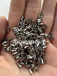 DIY螺纹珠管 手工材料 4.5mm6mm9mm12mm铁灰色螺旋管珠