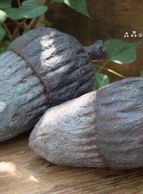 美式乡村风石膏松果酒吧家居装饰