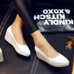 2015 new spring shoes with pointed simplicity Korean commuter shoes women fashion comfortable shoes a solid color surge