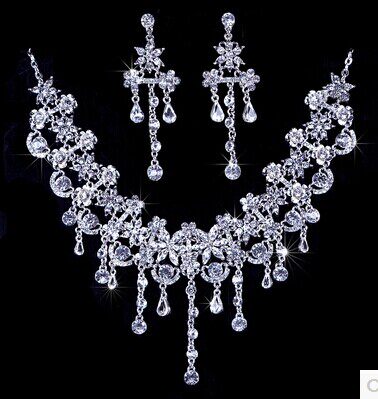 new pattern Special Offer Korean bride Jewelry marry jewelry full dress Wedding dress Accessories Rhinestone Necklace Earrings suitin the Accessories/Fashion Jewelry, Necklace  category - from Buy2taobao.com to provide professional Taobao agent buy service