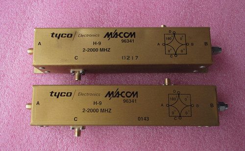 M/A-COM H-9 2-2000MHz Hybrid Junction 0-180度 射频微波 180度电桥 质量包好，包能用 可提供详细测试图 请放心购买 官网资料