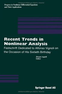 Trends Recent Nonlinear Festschri... Analysis 预售