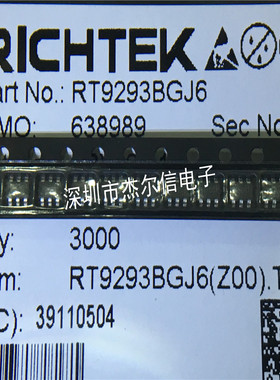 RT9293BGJ6 丝印BT= RT9293B  SOT23-6 进口原装 直拍 出样