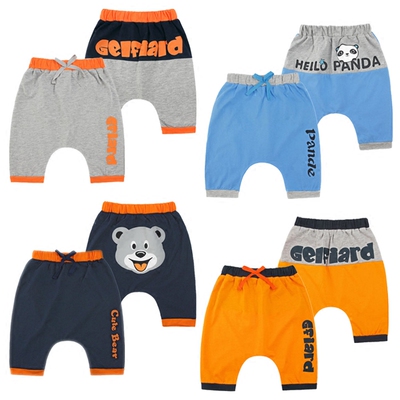 宝宝七分裤哈伦裤夏装0-1-2-3岁童装男童裤子大PP婴儿纯棉哈伦裤