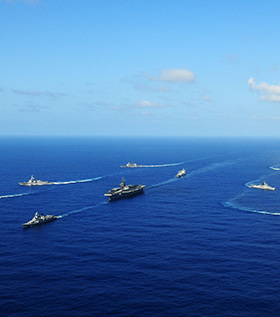 航母军舰海报辽宁号航母装饰画军事装备航空母舰战斗群挂画G706B