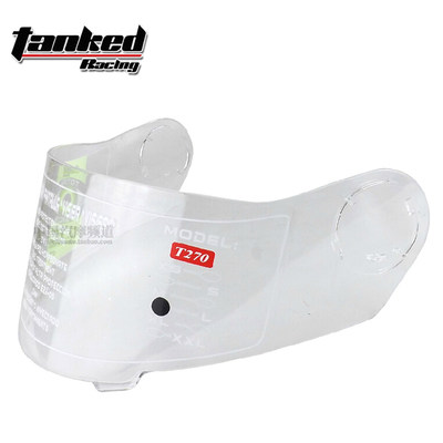 Tanked Racing  头盔T270镜片 茶色 镀银 透明 头盔镜片配件