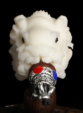 把玩菩提子象牙果龙头景泰蓝隔珠