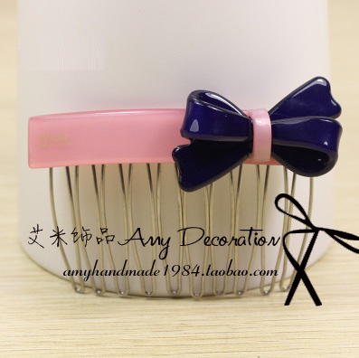 韩国刘海发梳可爱蝴蝶结az同款