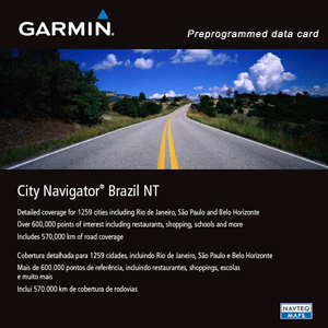 Navigator City Brazil城市道路详细GPS导航地图 巴西 Garmin佳明